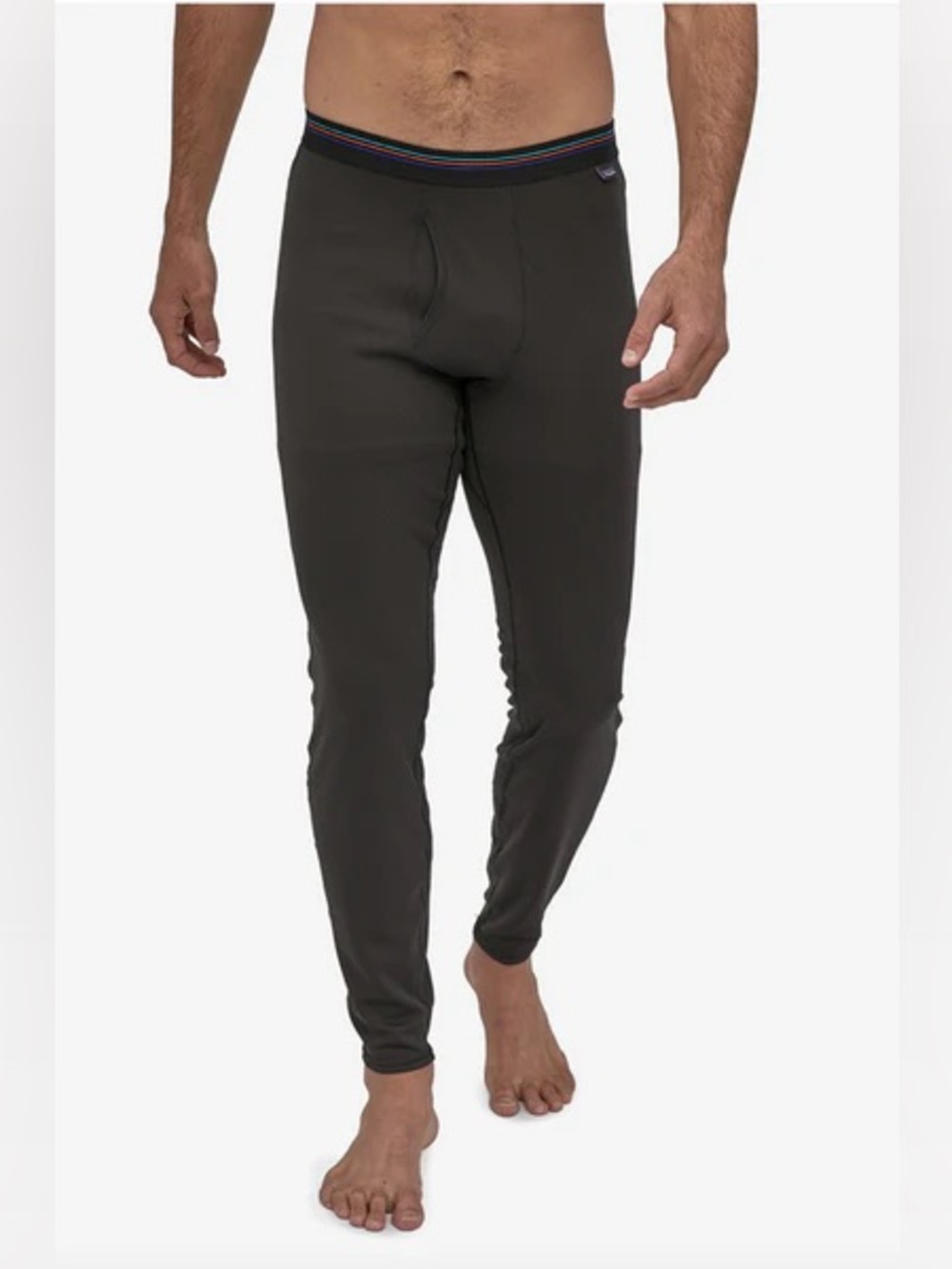 Patagonia Men's Black Capilene Thermal Midweight Bottoms Size M - Picture 1 of 12